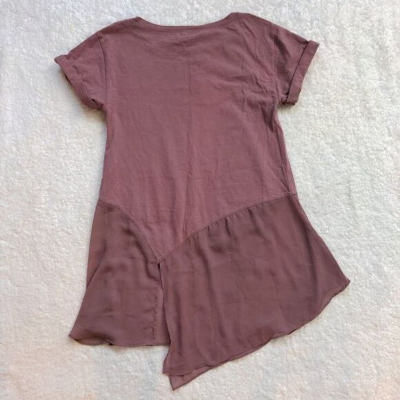 Anthropologie Akemi + Kin Fairy Lace Applique Tunic Floral Embroidery Lagenlook - Picture 5 of 9